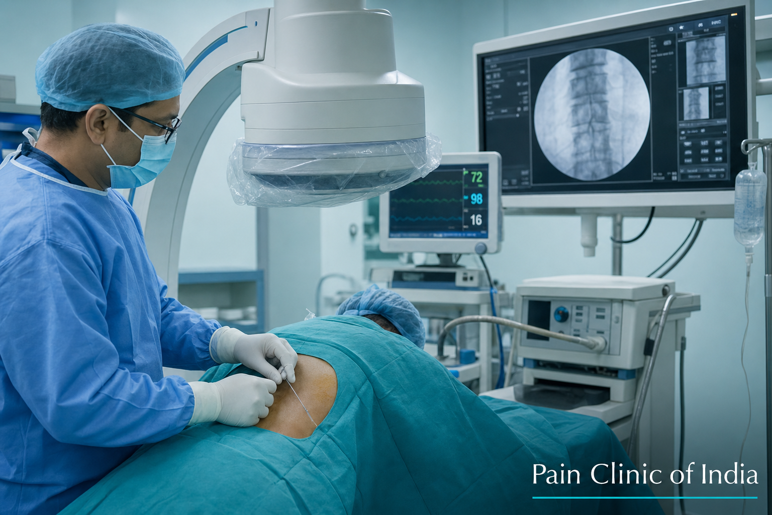 Image-guided interventional pain procedure