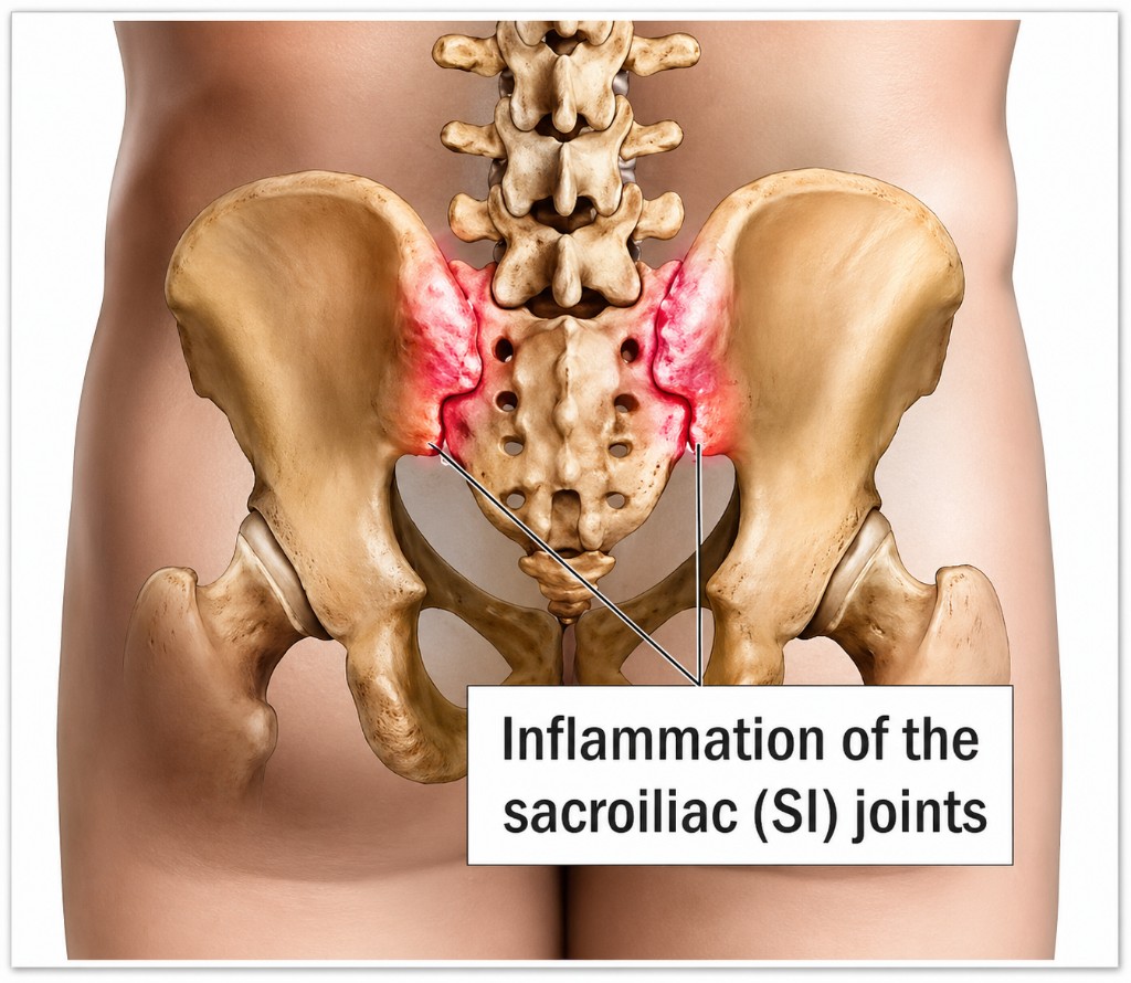Inflammation of the sacroiliac joints